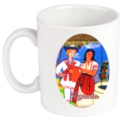 Cana suvenir Romania Cuplu Tarani
